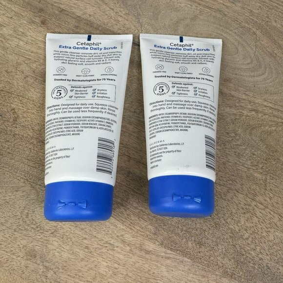 Cetaphil Extra Gentle Daily Scrub For Combo Oily‎ & Sensitive Skin NEW Lot of 2 - Picture 2 of 2